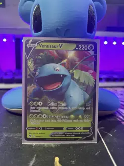 Venusaur V 01/73 Champions Path Holo Rare Pokemon - Image 1