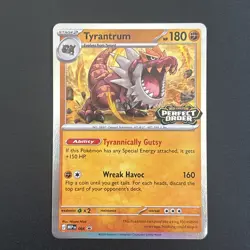 Pokemon TCG Tyrantrum Perfect Order Stamped Promo MEP 066 Near Mint - Image 1