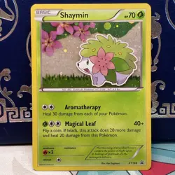 Shaymin Black Star Promo XY188 HOLO SWIRL POKEMON Promo - LP - Image 1