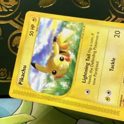 Pikachu 124/165 Common Expedition Base Set Pokemon NM - Image 3