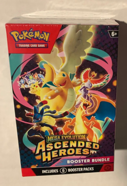 POKEMON ASCENDED HEROES BOOSTER BUNDLE FACTORY SEALED 6 PACKS - Image 1