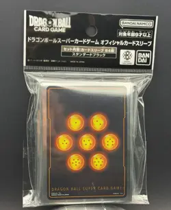 Dragon Ball Super TCG Card Sleeves 7 Dragon Balls Official Bandai 64ct - Image 1