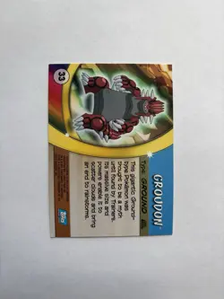 Pokemon Card Groudon No. 33 Topps Advanced Challenge *Foil* 2003 - Image 2