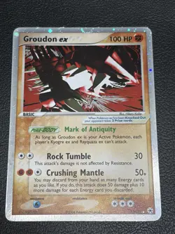 Pokemon Groudon EX Holo Card Hidden Legends Series 93/101 - Image 3