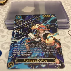 Bandai Portgas.D.Ace EB02-028 Special Rare Foil One Piece Card Game - Image 2
