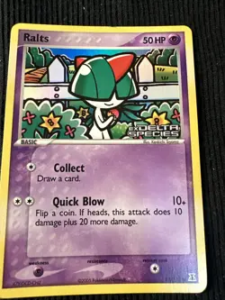Pokemon Card - Ralts Delta Species 81/113 Reverse Holo Stamped - Image 1