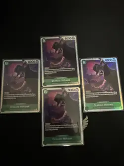 Dracule Mihawk OP12-030 SR Legacy of the Master ONE PIECE Card English PLAYSETX4 - Image 1