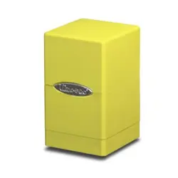 Ultra Pro Card Protection Satin Tower Deck Box - Bright Yellow SW (New) - Image 1
