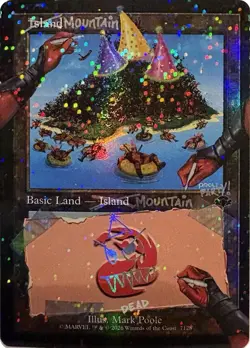 Mountain (Pool Party Foil) Foil 7128 Secret Lair Drop Series NM EN - Image 1