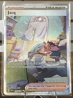 Pokemon TCG Jacq 250/198 Scarlet & Violet Base Set Secret Illustration Rare Card - Image 1