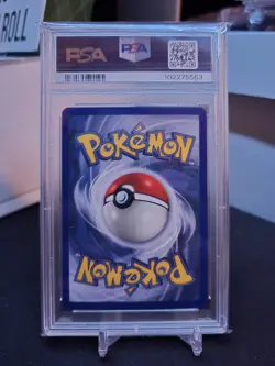 1999 POKEMON FOSSIL 1ST ED #59 ENERGY SEARCH PSA 8 - Image 2