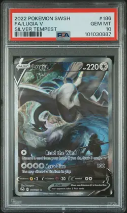 Lugia V 186/195 Silver Tempest Pokemon PSA 10 *887 - Image 1