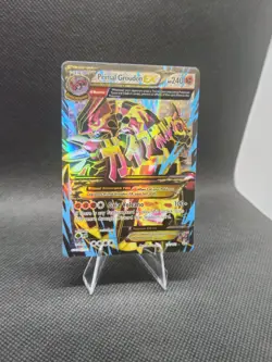 PRIMAL GROUDON EX FULL ART HOLO 151/160 LP PRIMAL CLASH OMEGA POKEMON CARD - Image 1