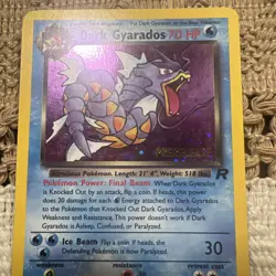 Dark Gyarados 8/82 Pokemon Team Rocket Holo Rare Prerelease (10) Total - Image 4