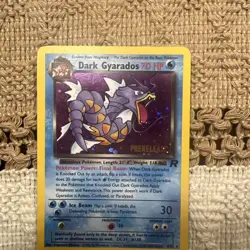 Dark Gyarados 8/82 Pokemon Team Rocket Holo Rare Prerelease (10) Total - Image 5
