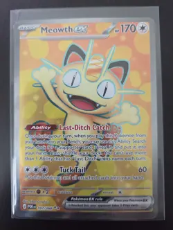 Pokemon TCG Meowth ex 107/088 Full Art Ultra Rare - Perfect Order - Image 1