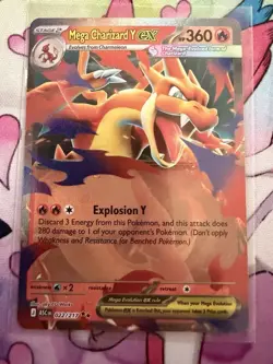 Pokemon TCG Mega Evolutions Ascended Heroes Mega Charizard Y EX 022/217 - Image 1