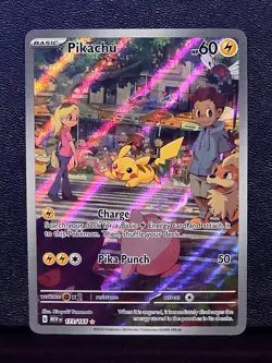 Pikachu 173/165 Scarlet & Violet Pokemon 151 IR Illustration Rare E - Image 1