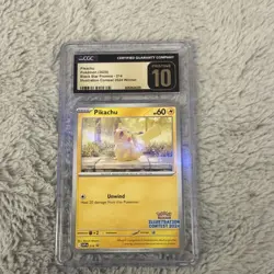 Pokemon Pikachu Black Star Promo Holo Illustration Contest 2024 Winner 214 60 HP - Image 1