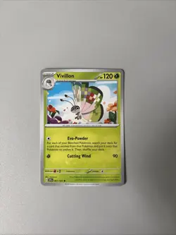Pokemon TCG Vivillon Card 7/191 Surging Sparks 2024 - Image 1
