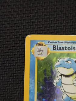 1999 Pokemon Base Set Blastoise 2/102 Unlimited Holo Rare - Damaged - Image 3