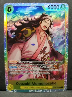 One Piece Kouzuki Momonosuke OP06-107 Super Rare EN MT+ Wings of the Captain - Image 1