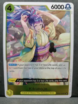 One Piece TCG Kikunojo OP06-104 Rare Wings of the Captain 2024 - Image 1