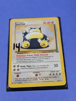 Snorlax - 27/64 - Rare Unlimited Jungle - Pokemon Card - HP - Image 3