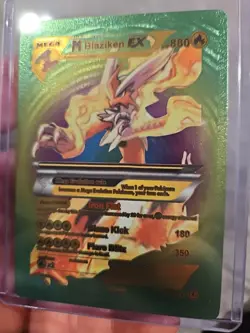 Blaziken EX Green Rainbow Foil Fan Art Vinyl Premium Collector Card - Image 5