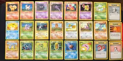 85 Mixed lot of (Base Set 1, Base Set 2, Jungle, Fossil) Team Pokemon Cards-LP - Image 1