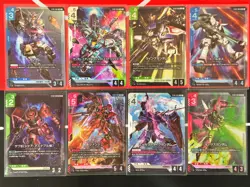 Gundam Card Game Japanese Starters SINGLES Set ST01 02 03 04 (every C & LR card) - Image 1