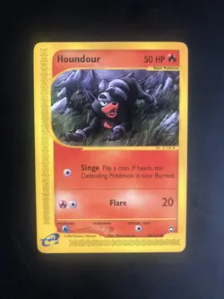 Pokemon Card - Houndour 86/147 - Common - Aquapolis - LP/NM - Image 1