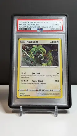 2024 POKEMON SWSH BLACK STAR PROMO #029 RAYQUAZA-HOLO PSA 10 - Image 1