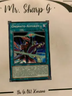 ONOMATO-AUFGRIFF - 1. AUFLAGE LDS1-DE128 DEUTSCH Yu-Gi-Oh! CARD COMMON KONAMI - Image 2