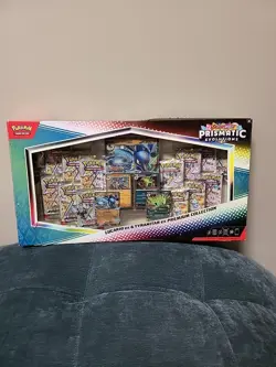 Pokemon TCG: Prismatic Evo Lucario Tyranitar Ex Premium Collection - Image 1