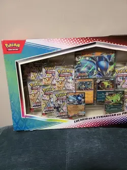 Pokemon TCG: Prismatic Evo Lucario Tyranitar Ex Premium Collection - Image 2