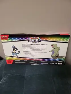 Pokemon TCG: Prismatic Evo Lucario Tyranitar Ex Premium Collection - Image 5