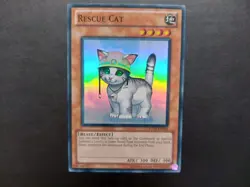 Yugioh - Rescue Cat TU03-EN002 Super Rare Euro - Image 1