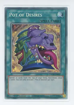 Yugioh Pot Of Desires TOCH-EN057 Rare 1st Edition NM - Image 1