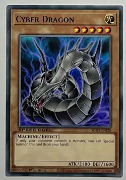 Cyber Dragon SGX3-EN128 (NM) Common 1st Edition Speed Duel YuGiOh Card - Image 1
