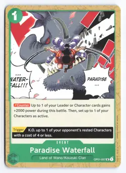 One Piece TCG - Paradise Waterfall (OP01-057) Romance Dawn - English X4 - Image 1