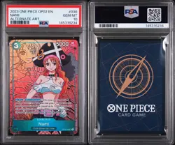 PSA 10 GEM MINT - NAMI ALTERNATE ART OP02-036 - One Piece Paramount War - Image 2