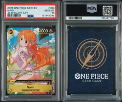 2026 One Piece English Nami ST29-008 Alt Art PSA 10 - Image 2