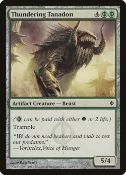 Magic the Gathering MTG Thundering Tanadon New Phyrexia NPH 122/175 Common NM/M - Image 1