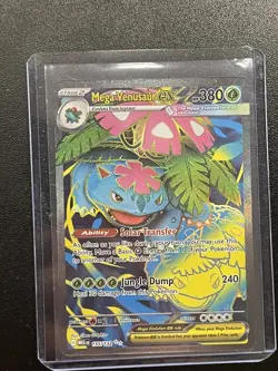 Pokemon TCG Mega Venusaur ex 155/132 Mega Evolutions Secret Rare Card - Image 1