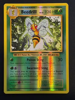 POKEMON CARD Beedrill 7/108 Evolutions Reverse Holo Mint Pack Fresh Free P&P - Image 1