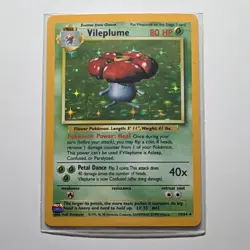 Wizards of the Coast Vileplume Jungle Holo Rare 80 HP Pokemon Card 15/64 1999 - Image 1