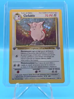 Clefable 1st Edition Jungle Holo Rare 01/64 70 HP Italian Pokemon Card - Image 1