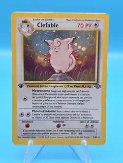 Clefable 1st Edition Jungle Holo Rare 01/64 70 HP Italian Pokemon Card - Image 2