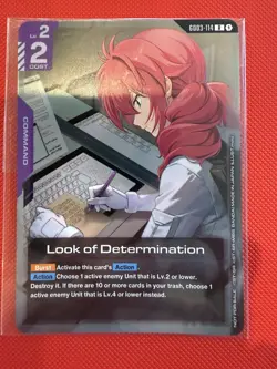 Gundam Tcg Look of Determination GD03-114 Card 2026 Newtype Event Promo - Image 1